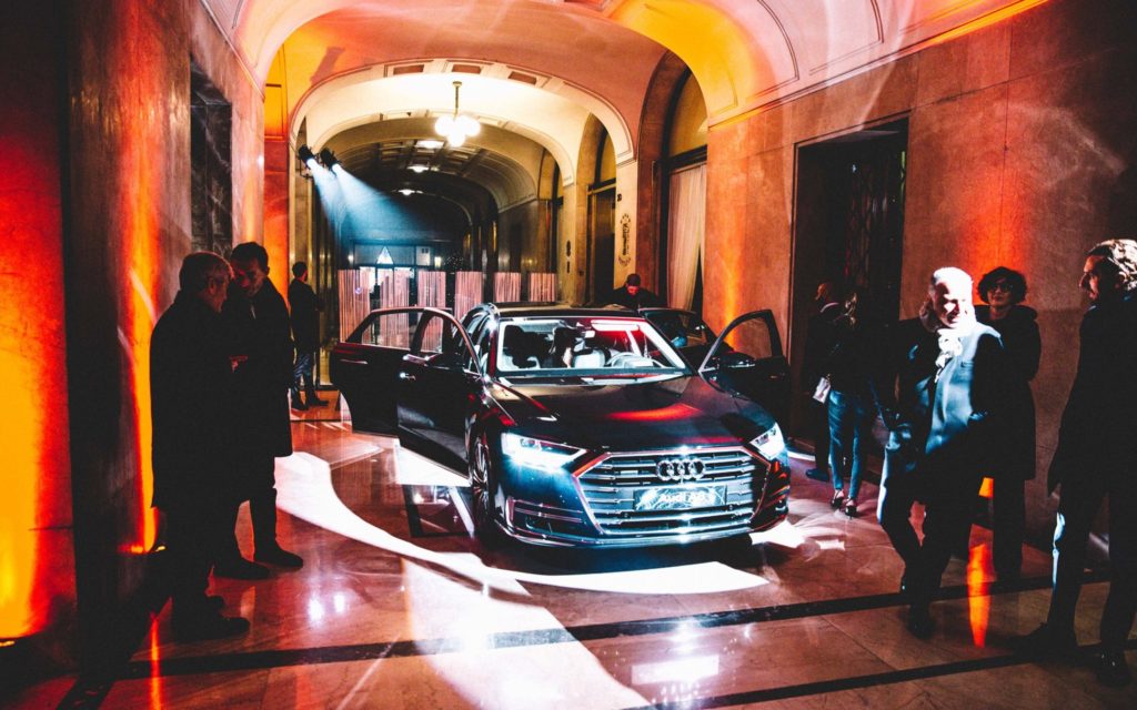 Grande successo all'Hotel Vittoria per la nuova ammiraglia Audi A8 insieme a Breitling