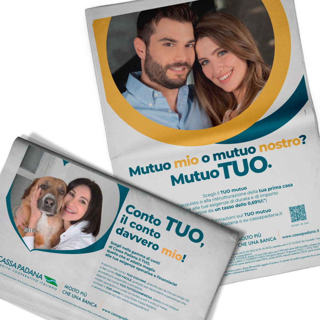 SECONDO STEP DELLA CAMPAGNA ADV “TUO” DI CASSA PADANA